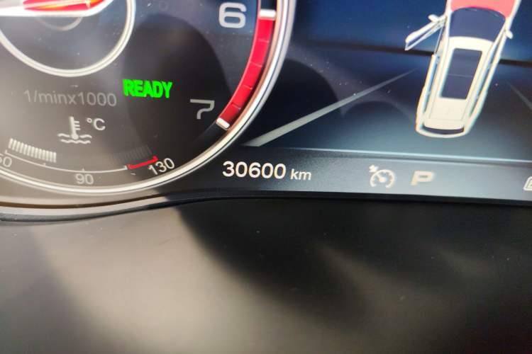 Used Hongqi HS7 2021 2.0T DCT Two-Wheel Drive Smart Connect Flagship Edition Odometer Close Up