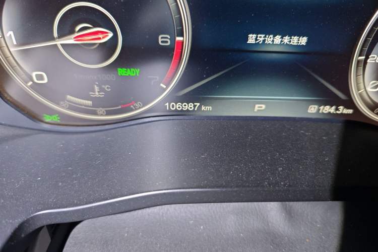 Used Hongqi HS7 2021 2.0T DCT Two-Wheel Drive Smart Connect Flagship Edition Odometer Close Up