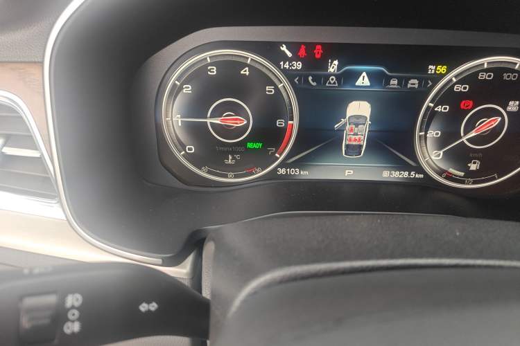 Used Hongqi HS7 2021 2.0T DCT Two-Wheel Drive Smart Connect Flagship Edition Odometer Close Up