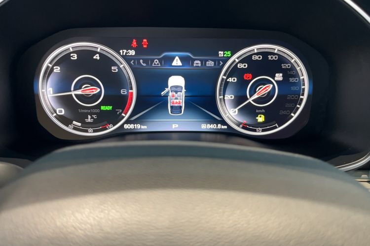 Used Hongqi HS7 2021 2.0T DCT Two-Wheel Drive Smart Connect Flagship Edition Odometer Close Up