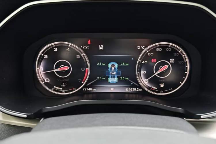 Used Hongqi HS7 2021 3.0T Automatic All-Wheel Drive Smart Connect Flagship Edition Odometer Close Up