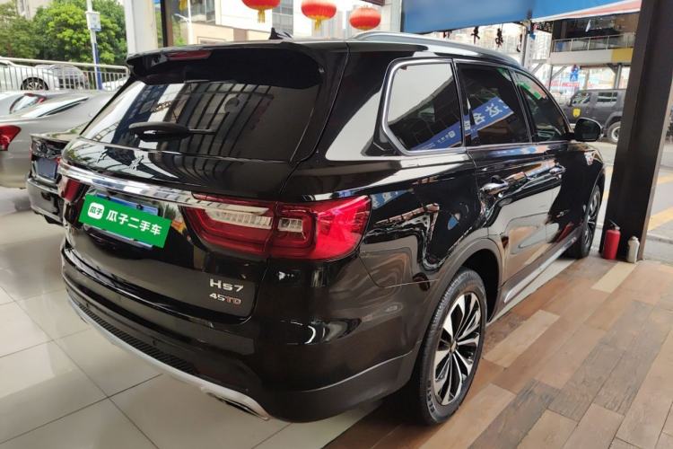 Used Hongqi HS7 2021 2.0T DCT Two-Wheel Drive Smart Connect Flagship Edition Rear Right 45 Deg