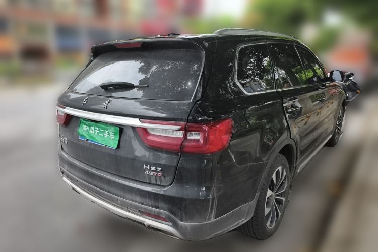 Used Hongqi HS7 2021 2.0T DCT Two-Wheel Drive Smart Connect Flagship Edition Rear Right 45 Deg