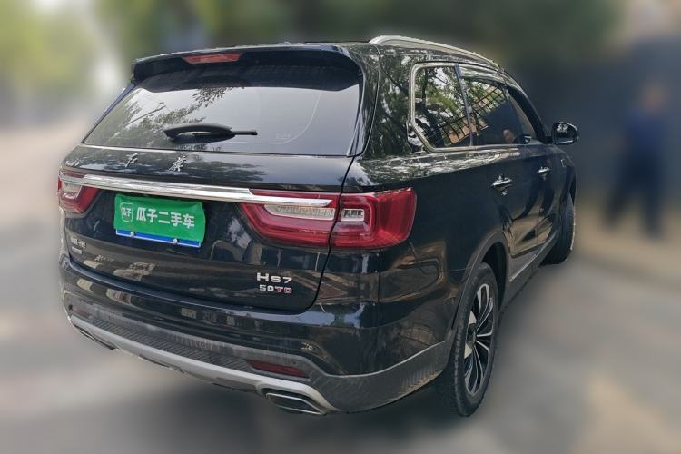 Used Hongqi HS7 2021 3.0T Automatic All-Wheel Drive ZhiLian Flagship Edition Rear Right 45 Deg