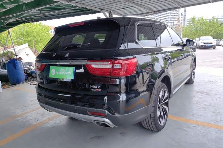 Used Hongqi HS7 2021 2.0T DCT Two-Wheel Drive Smart Connect Flagship Edition Rear Right 45 Deg