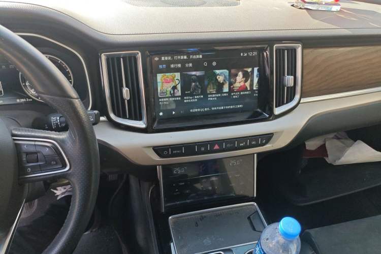 Used Hongqi HS7 2022 2.0T DCT Two-Wheel Drive Smart Connect Flagship Edition 7 Seats Audio And AC Panel