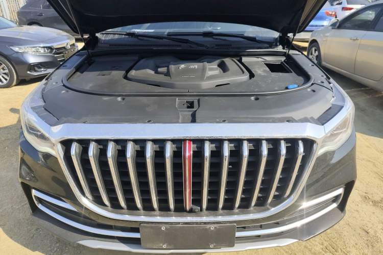 Used Hongqi HS7 2022 2.0T DCT Two-Wheel Drive Smart Connect Flagship Edition Five Seats Engine Bay