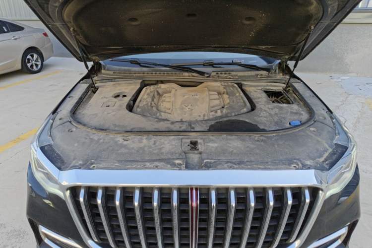 Used Hongqi HS7 2022 3.0T Automatic All-Wheel Drive ZhiLian Flagship Edition Five Seats Engine Bay