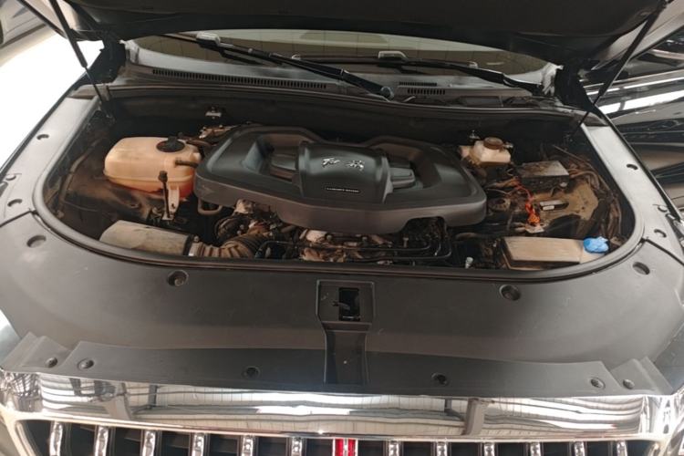 Used Hongqi HS7 2022 2.0T DCT Two-Wheel Drive Smart Connect Flagship Edition Seven Seats Engine Bay