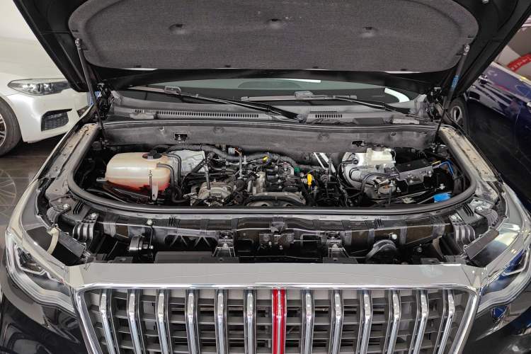 Used Hongqi HS7 2022 2.0T DCT Two-Wheel Drive Smart Connect Flagship Edition Seven Seats Engine Bay