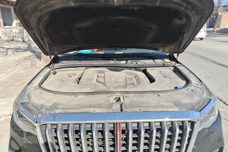 Used Hongqi HS7 2022 2.0T DCT Two-Wheel Drive Smart Connect Flagship Edition 7 Seats Engine Bay