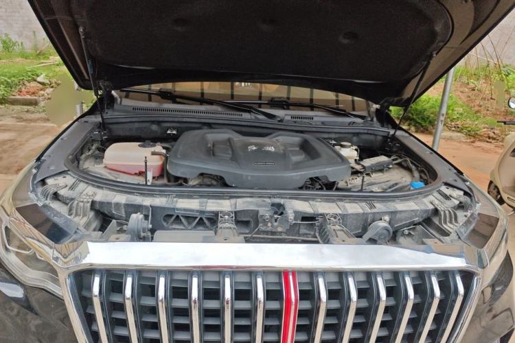 Used Hongqi HS7 2022 2.0T DCT Two-Wheel Drive Smart Connect Flagship Edition Five Seats Engine Bay