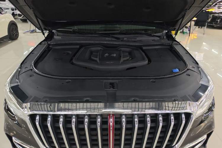 Used Hongqi HS7 2022 2.0T DCT Two-Wheel Drive Smart Connect Flagship Edition Five Seats Engine Bay