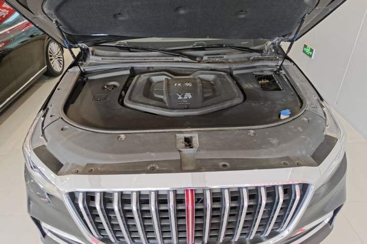 Used Hongqi HS7 2022 3.0T Automatic All-Wheel Drive ZhiLian Flagship Edition Five Seats Engine Bay