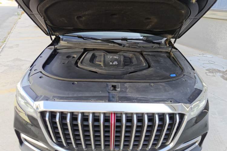 Used Hongqi HS7 2022 3.0T Automatic All-Wheel Drive ZhiLian Flagship Edition Five Seats Engine Bay