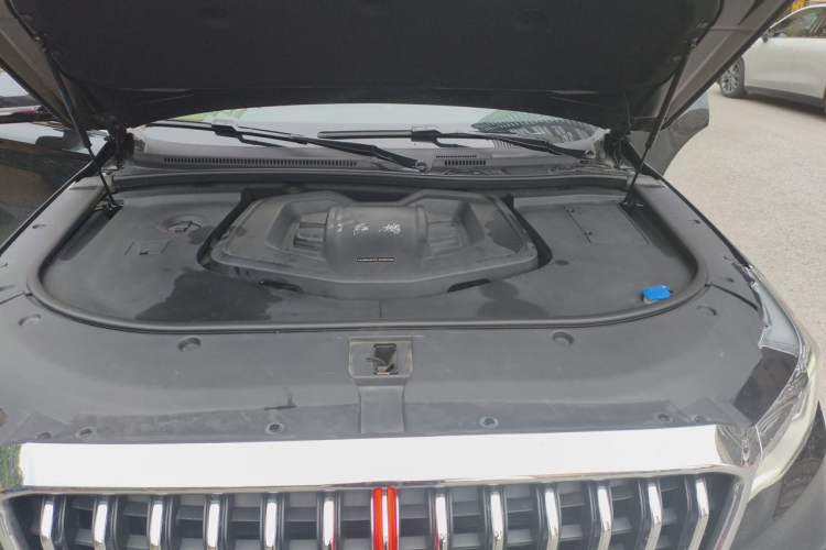 Used Hongqi HS7 2022 2.0T DCT Two-Wheel Drive Smart Connect Flagship Edition Seven Seats Engine Bay