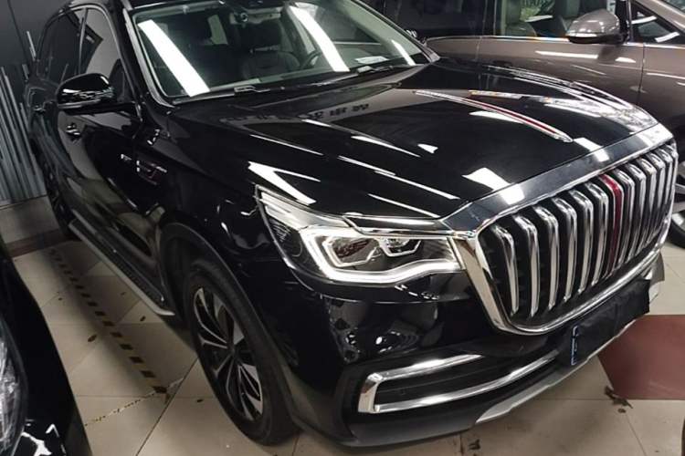 Used Hongqi HS7 2022 3.0T Automatic All-Wheel Drive Smart Connect Flagship Edition 7 Seats Front Right 45 Deg