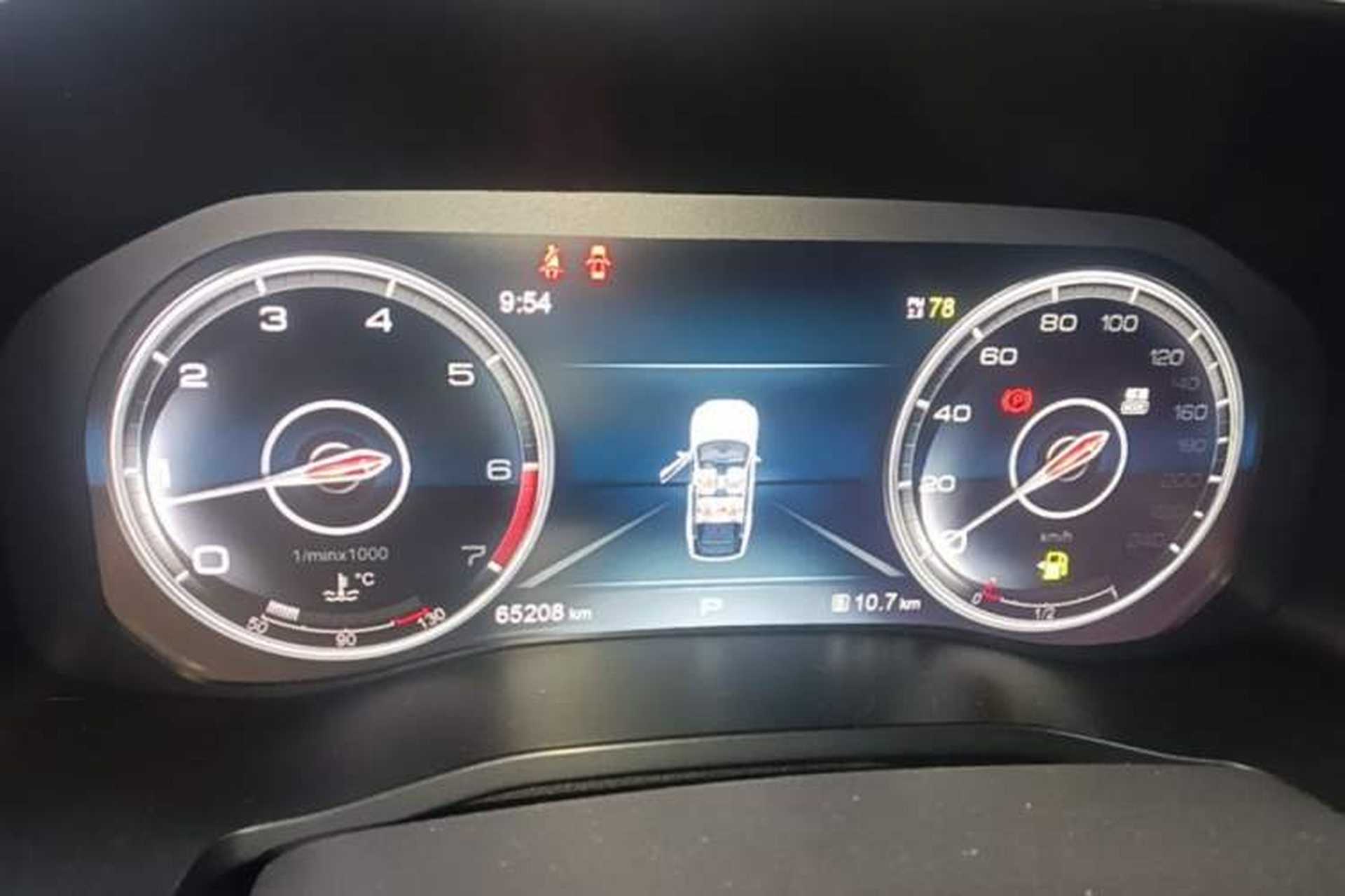 Used Hongqi HS7 2022 3.0T Automatic All-Wheel Drive Smart Connect Flagship Edition 7 Seats Instrument Cluster