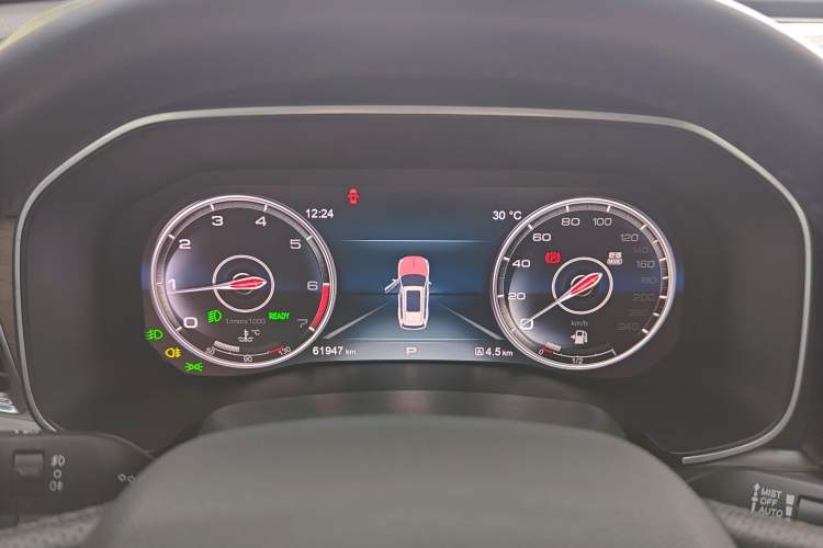 Used Hongqi HS7 2022 2.0T DCT Two-Wheel Drive Smart Connect Flagship Edition Seven Seats Instrument Cluster