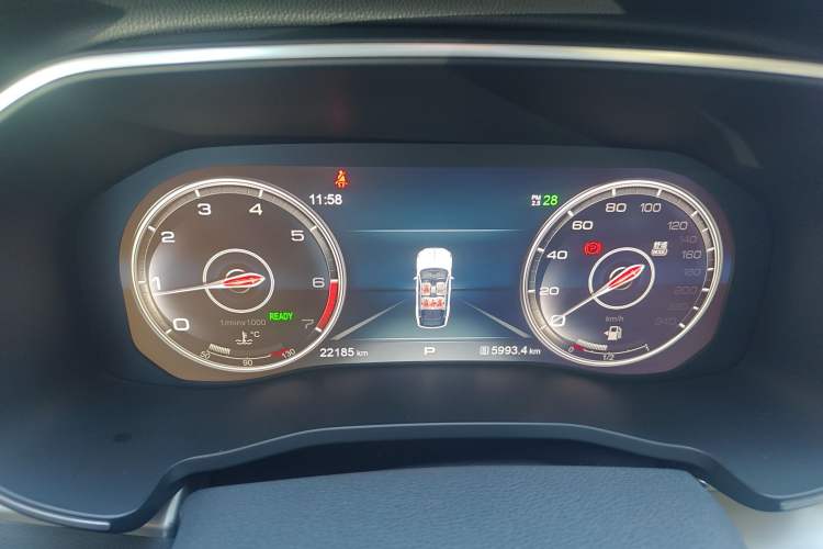 Used Hongqi HS7 2022 2.0T DCT Two-Wheel Drive Smart Connect Flagship Edition Five Seats Instrument Cluster