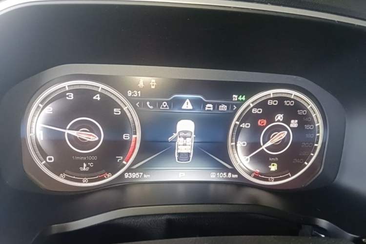 Used Hongqi HS7 2022 3.0T Automatic All-Wheel Drive ZhiLian Flagship Edition Five Seats Instrument Cluster