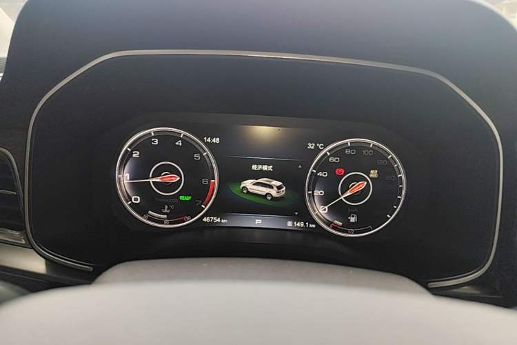 Used Hongqi HS7 2022 2.0T DCT Two-Wheel Drive Smart Connect Flagship Edition Seven Seats Instrument Cluster