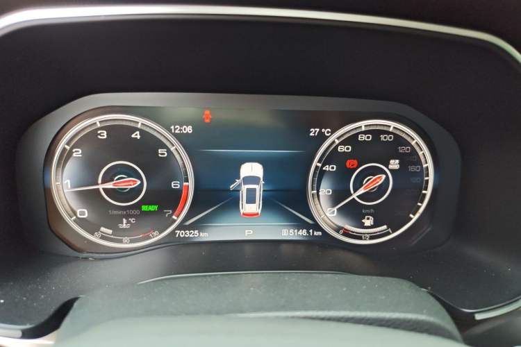 Used Hongqi HS7 2022 2.0T DCT Two-Wheel Drive Smart Connect Flagship Edition 7 Seats Instrument Cluster