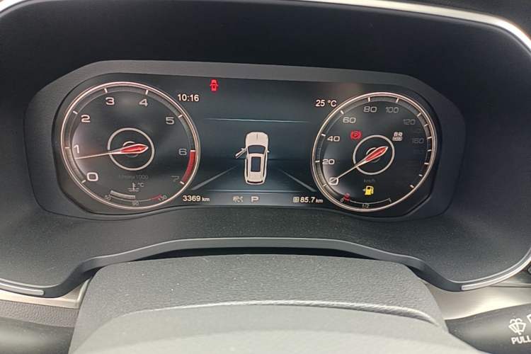 Used Hongqi HS7 2022 3.0T Automatic All-Wheel Drive Smart Connect Flagship Edition 7 Seats Instrument Cluster
