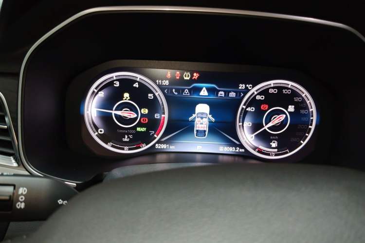 Used Hongqi HS7 2022 2.0T DCT Two-Wheel Drive Smart Connect Flagship Edition Five Seats Instrument Cluster