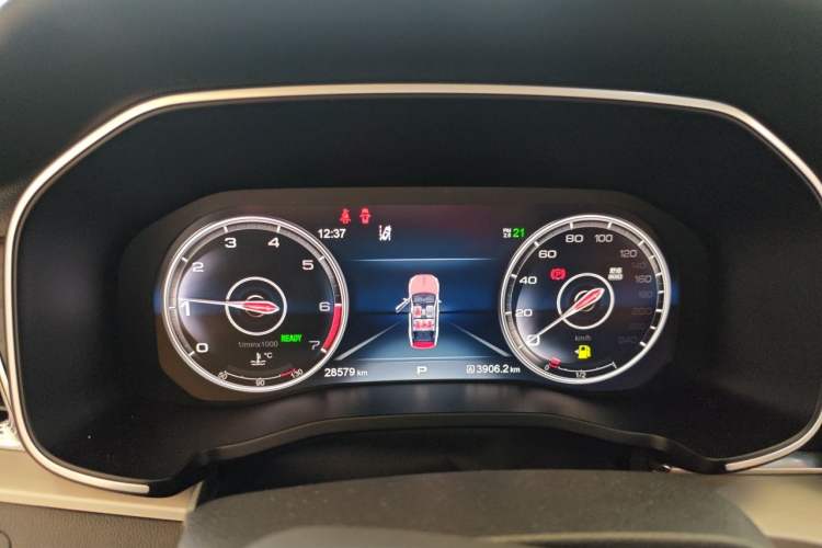 Used Hongqi HS7 2022 2.0T DCT Two-Wheel Drive Smart Connect Flagship Edition Five Seats Instrument Cluster