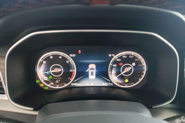 Used Hongqi HS7 2022 3.0T Automatic All-Wheel Drive Smart Connect Flagship Edition 7 Seats Instrument Cluster