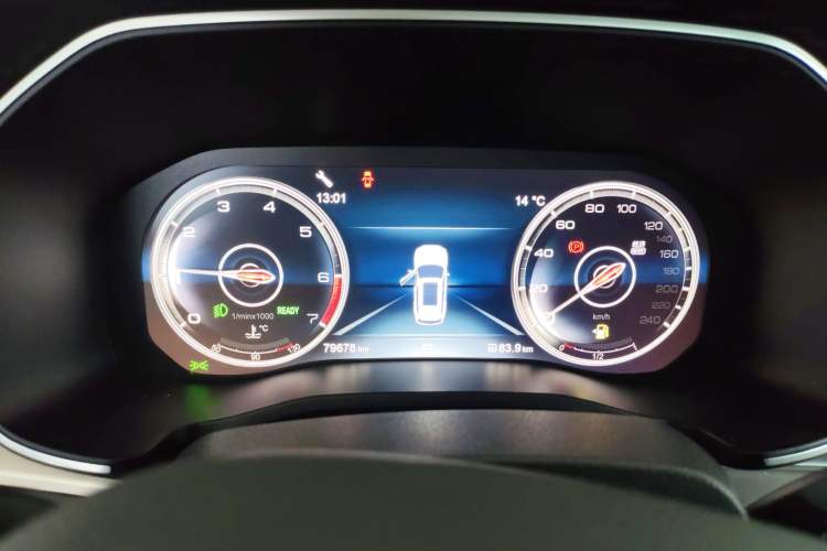 Used Hongqi HS7 2022 2.0T DCT Two-Wheel Drive Smart Connect Flagship Edition Seven Seats Instrument Cluster