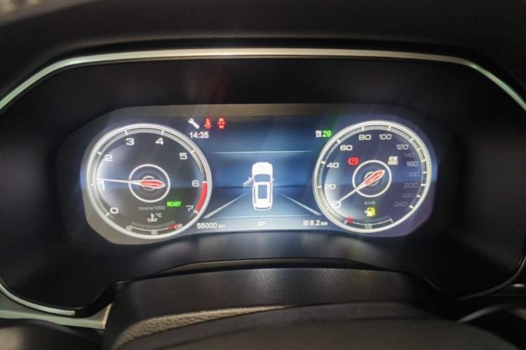 Used Hongqi HS7 2022 2.0T DCT Two-Wheel Drive Smart Connect Flagship Edition Seven Seats Instrument Cluster