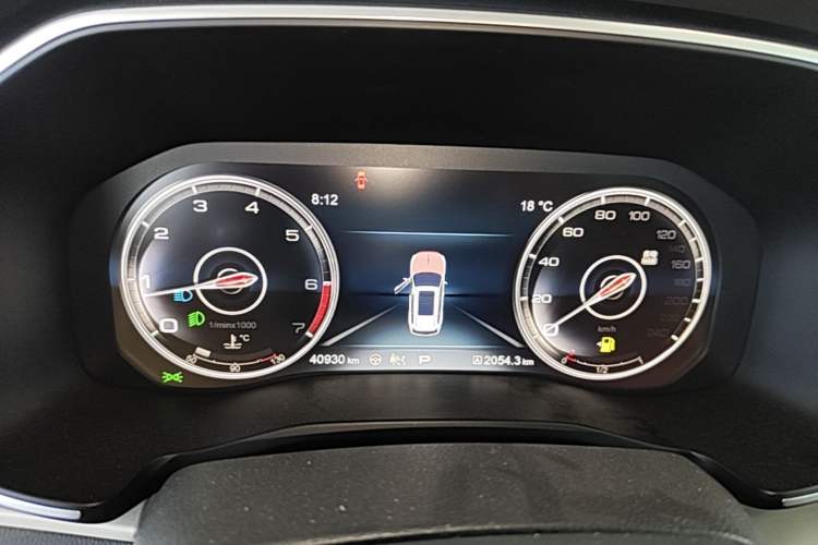 Used Hongqi HS7 2022 3.0T Automatic All-Wheel Drive Smart Connect Flagship Edition 7 Seats Instrument Cluster