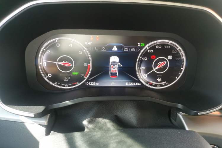 Used Hongqi HS7 2022 2.0T DCT Two-Wheel Drive Smart Connect Flagship Edition Five Seats Instrument Cluster
