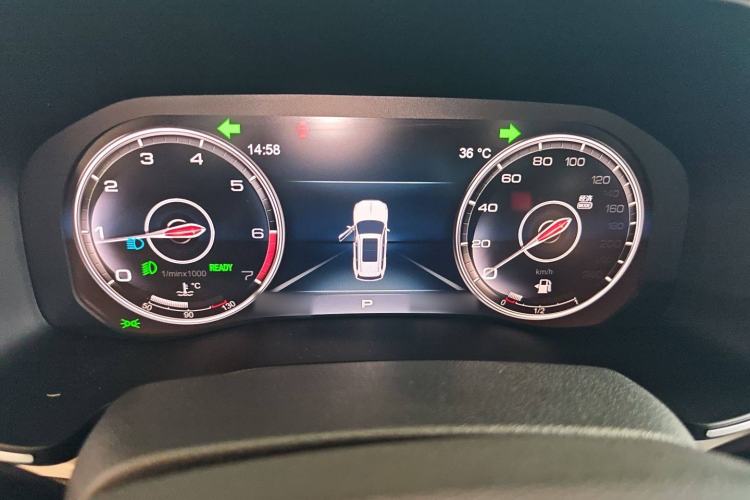 Used Hongqi HS7 2022 2.0T DCT Two-Wheel Drive Smart Connect Flagship Edition Seven Seats Instrument Cluster