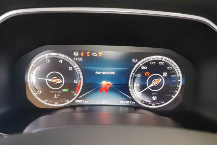 Used Hongqi HS7 2022 2.0T DCT Two-Wheel Drive Smart Connect Flagship Edition Seven Seats Instrument Cluster