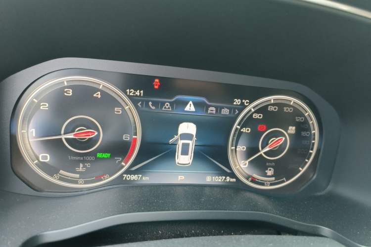 Used Hongqi HS7 2022 2.0T DCT Two-Wheel Drive Smart Connect Flagship Edition Five Seats Instrument Cluster
