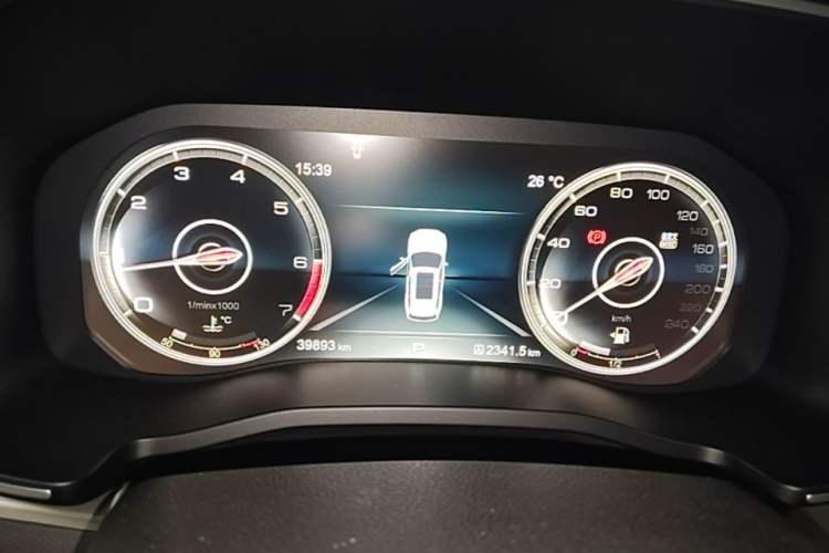 Used Hongqi HS7 2022 3.0T Automatic All-Wheel Drive Smart Connect Flagship Edition 7 Seats Instrument Cluster