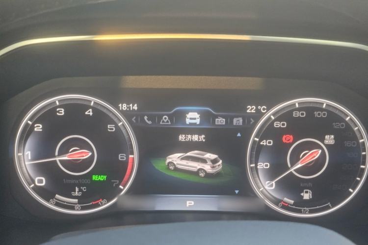 Used Hongqi HS7 2022 2.0T DCT Two-Wheel Drive Smart Connect Flagship Edition Seven Seats Instrument Cluster