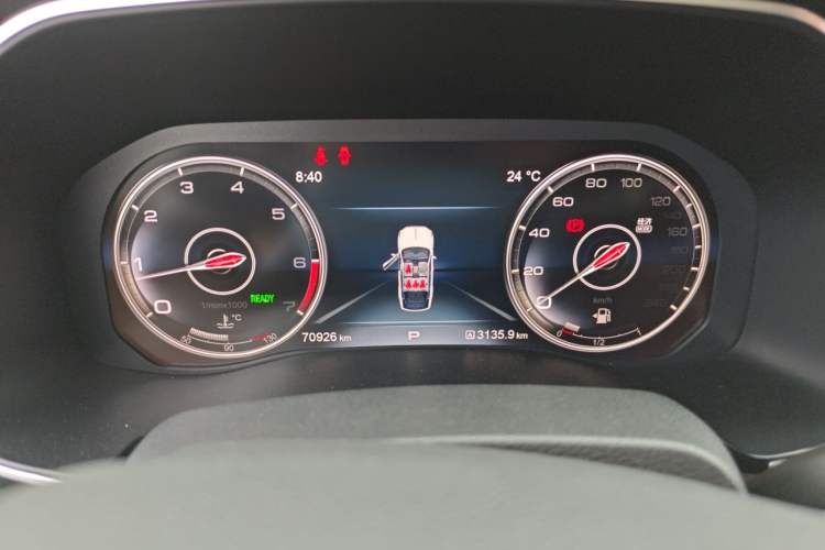 Used Hongqi HS7 2022 2.0T DCT Two-Wheel Drive Smart Connect Flagship Edition Five Seats Instrument Cluster