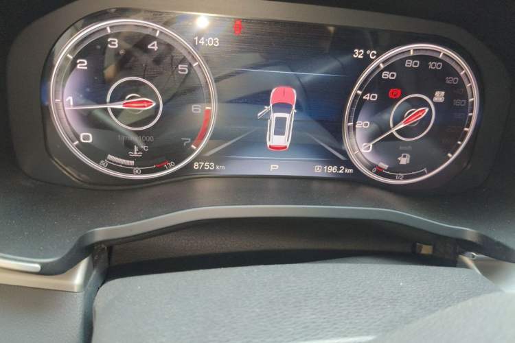 Used Hongqi HS7 2022 3.0T Automatic All-Wheel Drive Smart Connect Flagship Edition 7 Seats Odometer Close Up