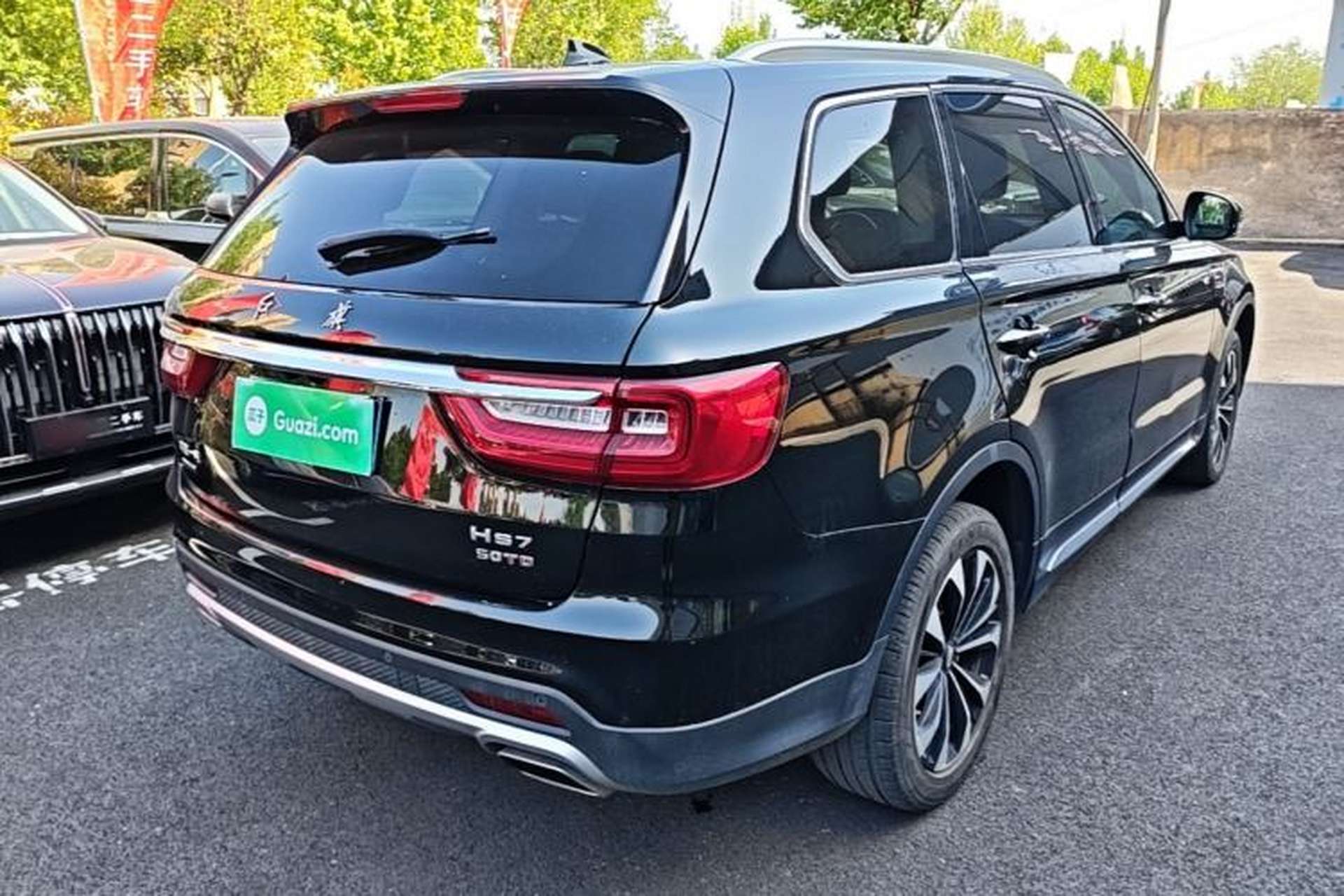 Used Hongqi HS7 2022 3.0T Automatic All-Wheel Drive ZhiLian Flagship Edition Five Seats Rear Right 45 Deg