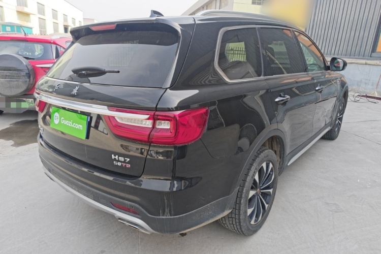 Used Hongqi HS7 2022 3.0T Automatic All-Wheel Drive ZhiLian Flagship Edition Five Seats Rear Right 45 Deg