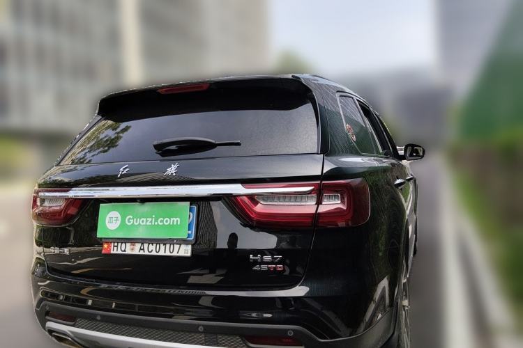 Used Hongqi HS7 2022 2.0T DCT Two-Wheel Drive Smart Connect Flagship Edition 7 Seats Rear Right 45 Deg