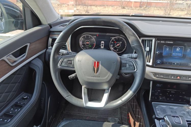 Used Hongqi HS7 2022 2.0T DCT Two-Wheel Drive Smart Connect Flagship Edition 7 Seats Steering Wheel