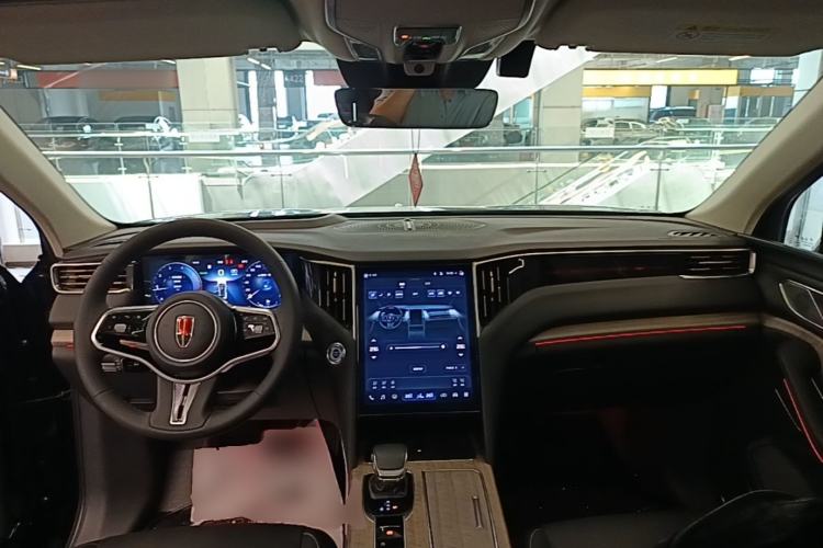 Used Hongqi HS7 2023 2.0T Automatic All-Wheel Drive Flagship Edition Six Seats Center Console