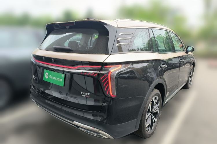 Used Hongqi HS7 2023 2.0T Automatic All-Wheel Drive Flagship Edition Six Seats Rear Right 45 Deg