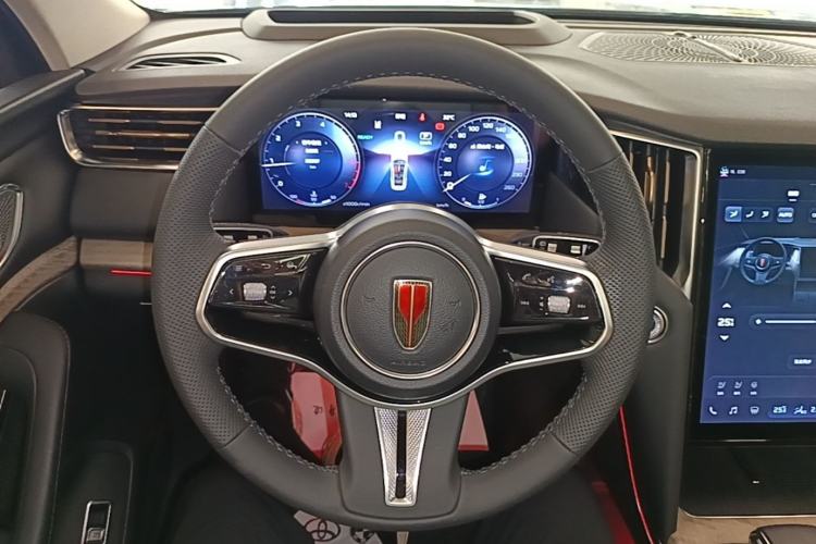 Used Hongqi HS7 2023 2.0T Automatic All-Wheel Drive Flagship Edition Six Seats Steering Wheel