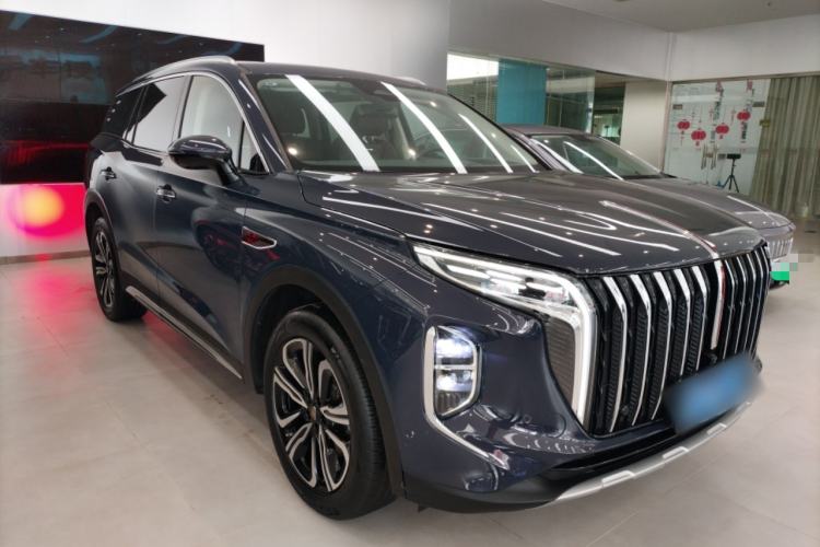 Used Hongqi HS7 2023 2.0T Automatic All-Wheel-Drive Flagship Edition Six Seats Front Right 45 Deg